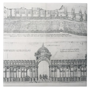 Azulejo De Cerámica Vistas de Montargis, de 'Les más las bellezas