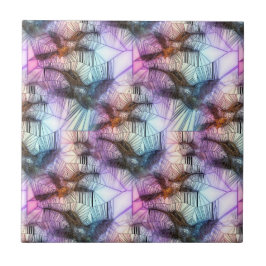 Azulejo De Cerámica Vitral del pájaro del tarareo