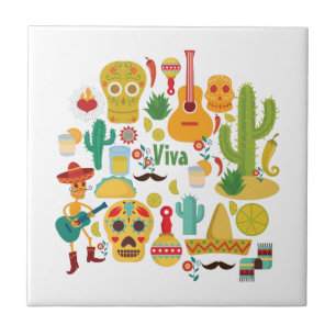 Azulejo De Cerámica viva méxico