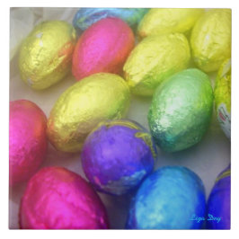 Azulejo De Cerámica Vivero/mosaico de 'Colores de Pascua'