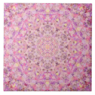 Azulejo De Cerámica Vivienne Oil Paint Mandala
