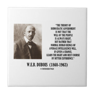 Azulejo De Cerámica W.E.B. Teoría de Dubois del gobierno Democratic