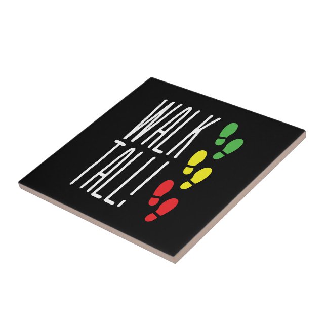 Azulejo De Cerámica Walk Tall (Lado)