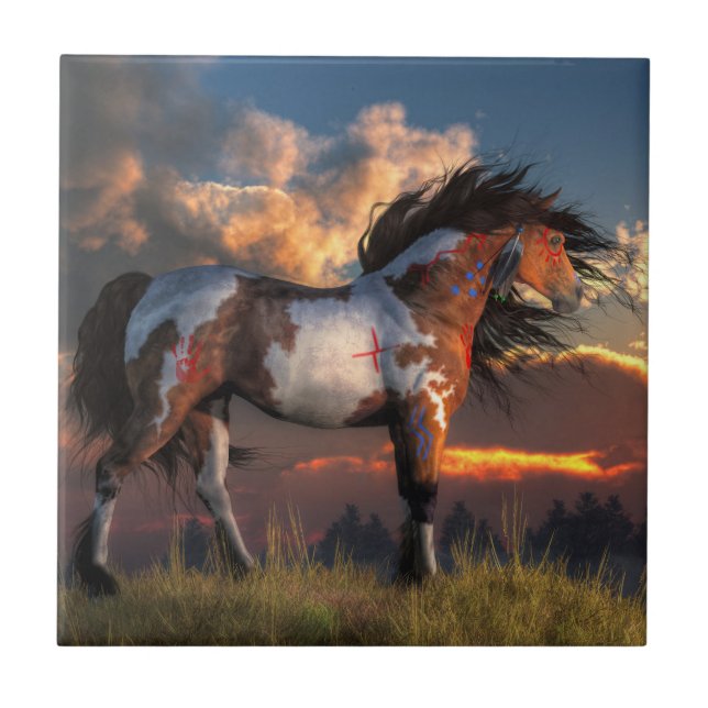 Azulejo De Cerámica Warhorse (Frente)