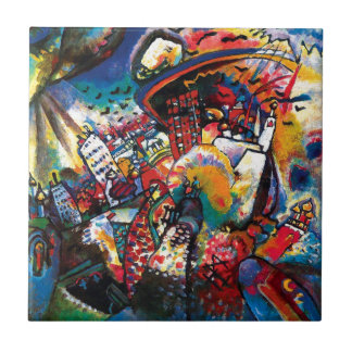 Azulejo De Cerámica Wassily Kandinsky - Paisaje urbano de Moscú Arte a