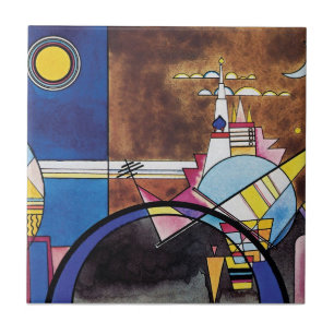 Azulejo De Cerámica Wassily Kandinsky - Resumen De La Gran Puerta De K
