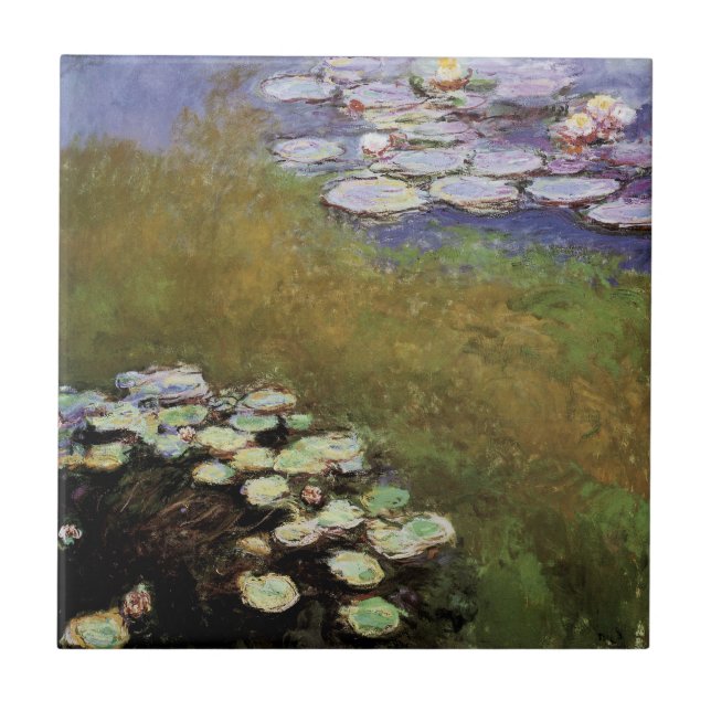 Azulejo De Cerámica Water-Lillies: 1914-17 de Monet (Frente)