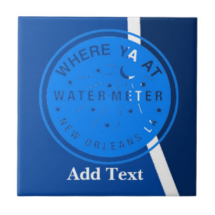 Azulejo De Cerámica Water Meter, Who DaT, Dutch Look, Personalize