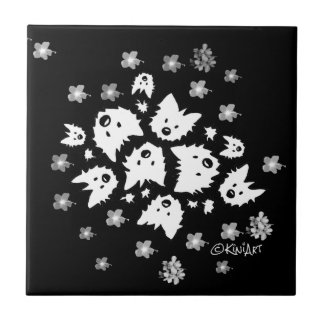 Azulejo De Cerámica Westie Bouquet Tile