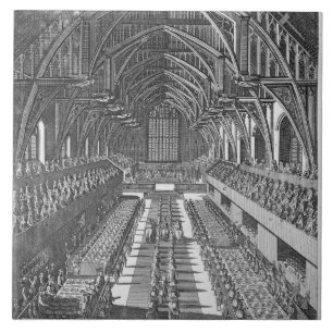 Azulejo De Cerámica Westminster Hall durante las celebraciones despué