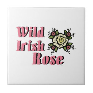 Azulejo De Cerámica Wild Irish Rosa