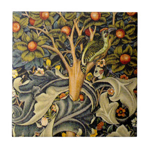 Azulejo De Cerámica William Morris Woodpecker Tapestry Arts & Crafts