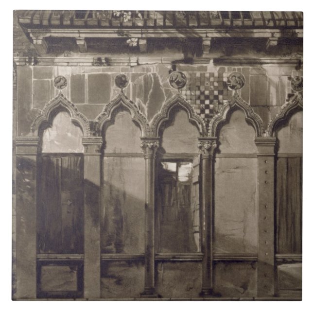 Azulejo De Cerámica Windows árabe, en Campo Santa María Mater Domini (Frente)