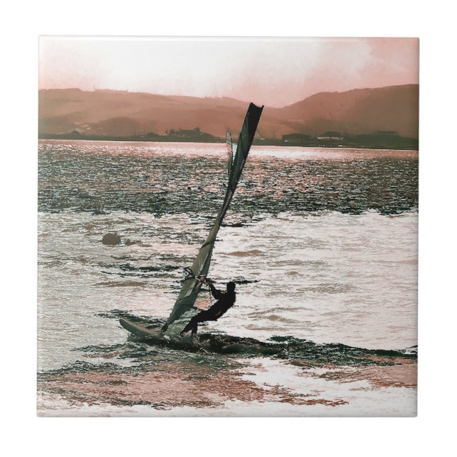 AZULEJO DE CERÁMICA WINDSURF (Frente)