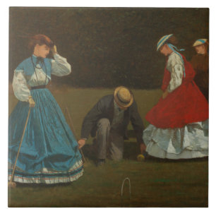 Azulejo De Cerámica Winslow Homer - Croquet Scene
