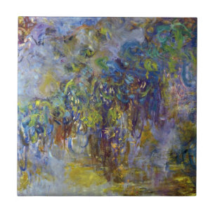 Azulejo De Cerámica Wisteria (mitad derecha) por Claude Monet