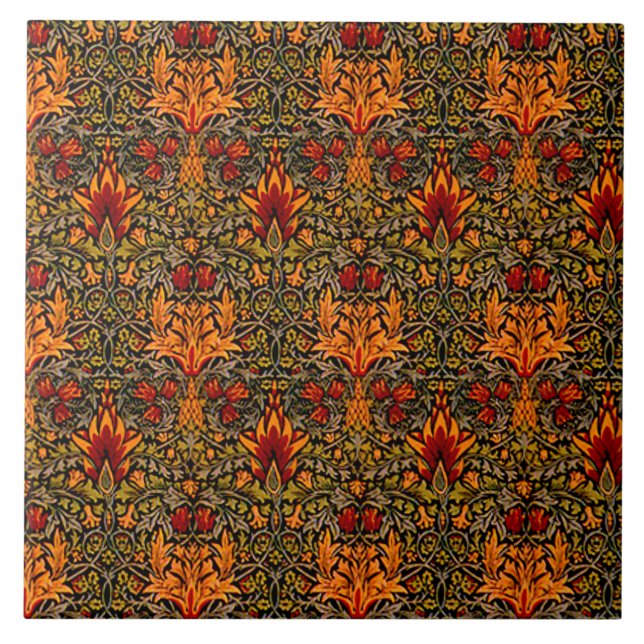 Azulejo De Cerámica Wm. Morris Saturado (Frente)