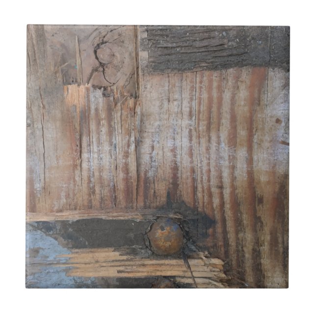 Azulejo De Cerámica Wood I (Frente)