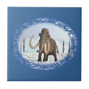 Azulejo De Cerámica Wooly Mammoth