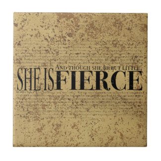 Azulejo De Cerámica Y aunque ella sea pero poco, ella es feroz