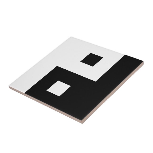 Azulejo De Cerámica Yin cuadrado Yang (Lado)