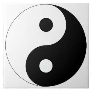 Azulejo De Cerámica Yin pacífico Yang