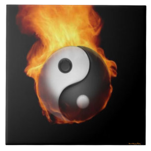 Azulejo De Cerámica Yin Yang en Fire Tile