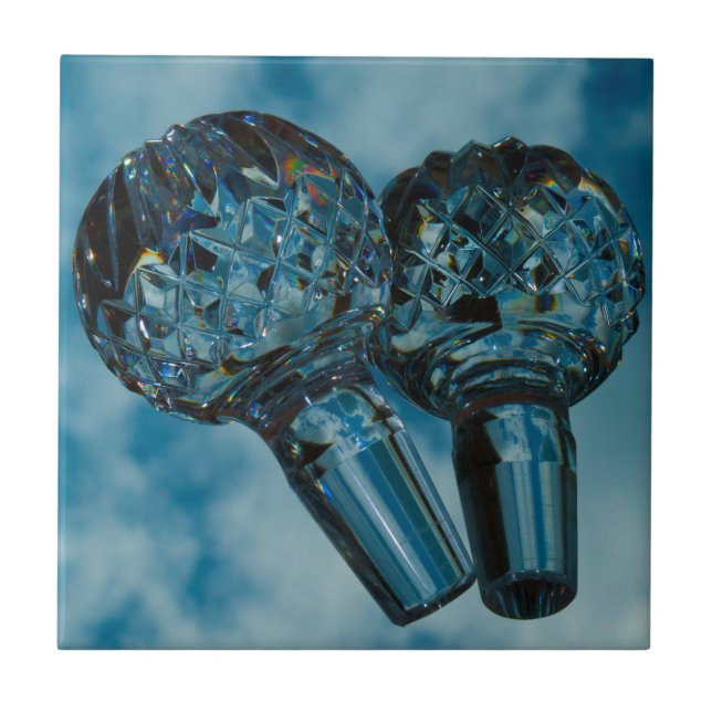 Azulejo De Cerámica Yonder to Crystal Blue Skies (Frente)