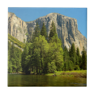 Azulejo De Cerámica Yosemite desde el suelo del valle, Sierra-Nevada