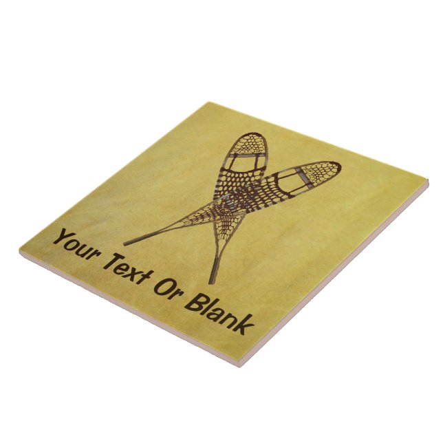 Azulejo De Cerámica Zapatos de nieve (Lado)