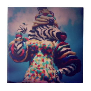 Azulejo De Cerámica Zebra a Fiesta Animal