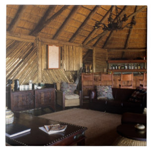 Azulejo De Cerámica Zimbabue, Parque Nacional Hwange, alojamiento Link