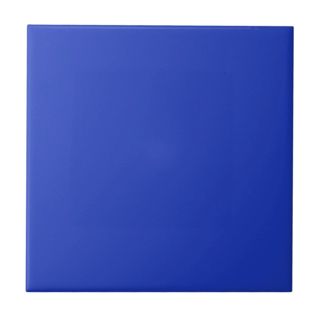 Azulejo de Color Sólido Azul Persa (Frente)