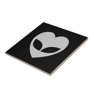 Azulejo de Corazón de Amor Alien