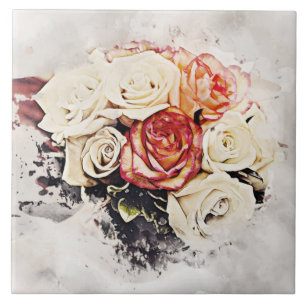 azulejo de flores de bouquet