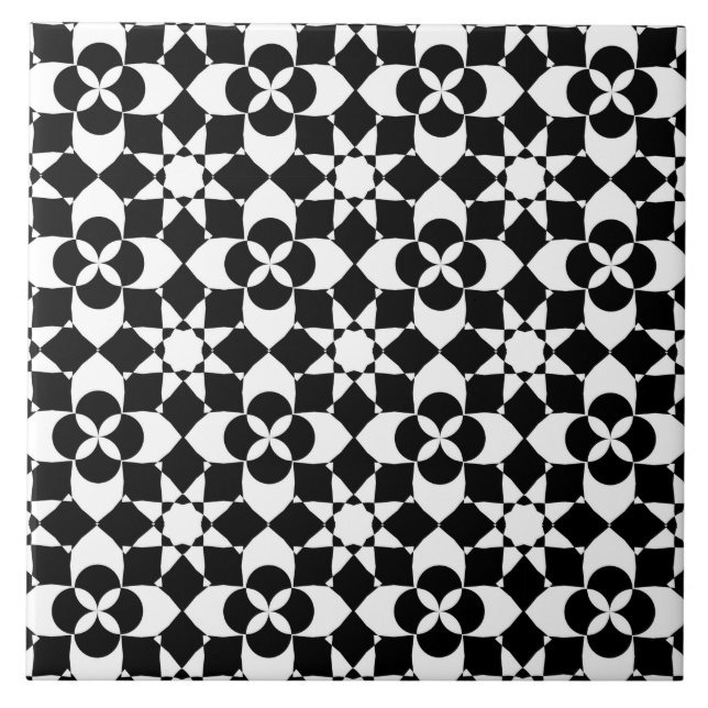 azulejo de flores y estrellas (Frente)