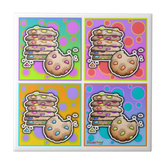 Azulejo de Galletas Pop Art (Frente)
