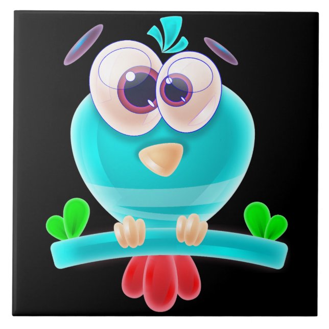 Azulejo de Groove Funky Birdie (Frente)