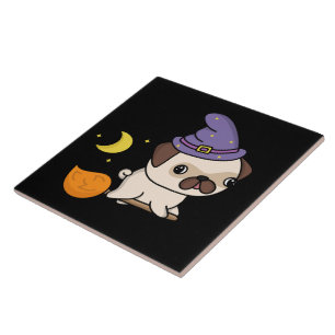Azulejo de Halloween de Puggy