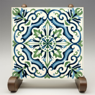 Azulejo de impresión cerámica de elegancia floral 