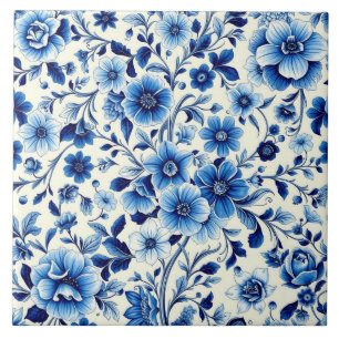 azulejo de jardín botánico índigo