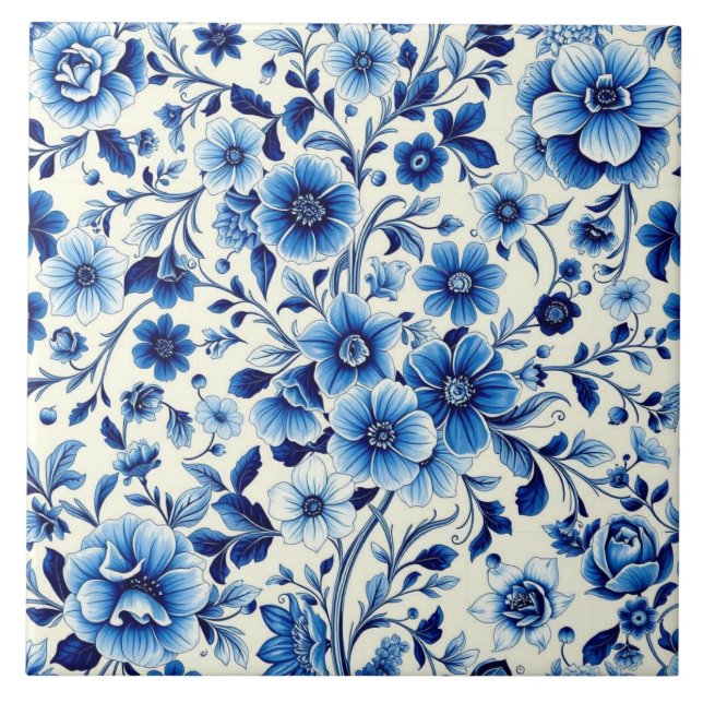 azulejo de jardín botánico índigo (Frente)