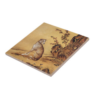 Azulejo ~ de José Castiglione del ~ del ~Greyhound del 斑锦彪