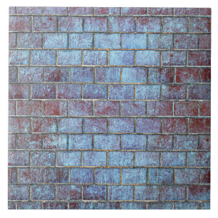 azulejo de ladrillo azul grunge