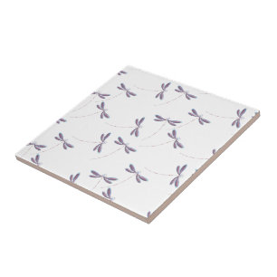 Azulejo de libélulas en vuelo