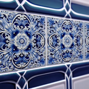 Azulejo de Lisboa Diseño Cerámico Talavera Patrón