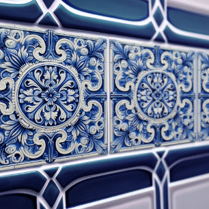 Azulejo de Lisboa Diseño Cerámico Talavera Patrón