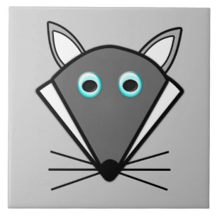 Azulejo de lobo de Halloween lindo