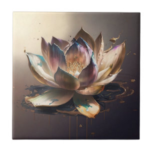 Azulejo de Lotus - Floral delicada y elegante