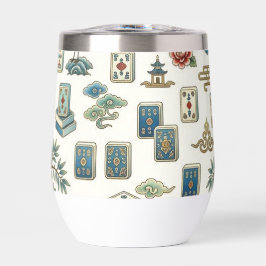 Azulejo de Mahjong Chinoiserie Vintage